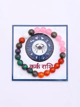 Cancer Zodiac Lucky Gemstone Beads Bracelet