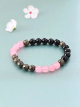 Libra Zodiac Multi Gemstone Bead Stretch Bracelet