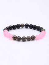 Libra Zodiac Multi Gemstone Bead Stretch Bracelet