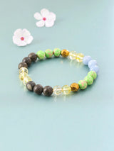 Sagittarius Zodiac Multistone Gemstone Bead Stretch Bracelet