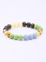 Sagittarius Zodiac Multistone Gemstone Bead Stretch Bracelet