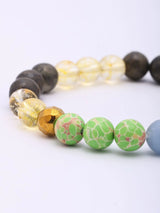 Sagittarius Zodiac Multistone Gemstone Bead Stretch Bracelet