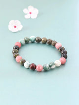 Leo Zodiac Lucky Gemstone Bead Stretch Bracelet