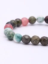 Leo Zodiac Lucky Gemstone Bead Stretch Bracelet