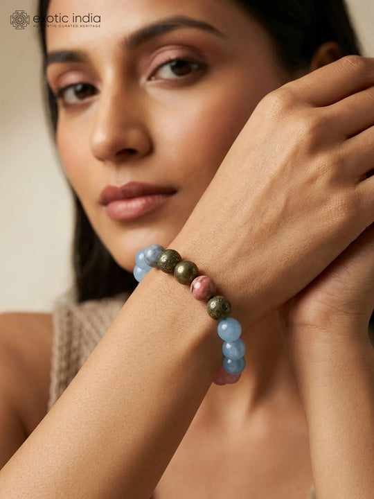 Taurus Zodiac Healing Gemstone Bead Stretch Bracelet