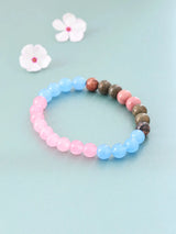 Taurus Zodiac Healing Gemstone Bead Stretch Bracelet