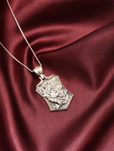 Lord Krishna Antique Finish Sterling Silver Pendant
