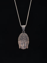 Gautam Buddha Antique Finish Sterling Silver Pendant