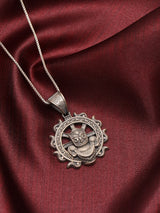 Lord Jagannath Nilachakra Antique Sterling Silver Pendant