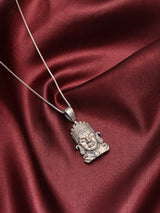 Goddess Tulja Bhawani Antique Sterling Silver Pendant
