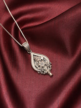 Lord Murugan Antique Finish Sterling Silver Pendant