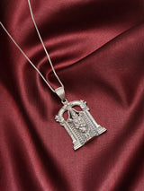 Lord Tirupati Balaji Antique Finish Sterling Silver Pendant