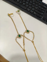 Antique Finish Brass Temple Necklace