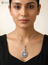 Rainbow Moonstone Sterling Silver Pendant