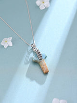 Turquoise and Sterling Silver Cross Pendant