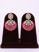 Ruby Stone Sterling Silver Necklace and Earrings Set