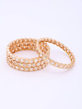 Kundan Stone Studded Brass Bangles Set of Four