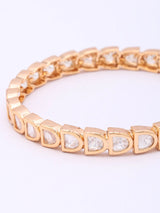 Kundan Stone Studded Brass Bangles Set of Four