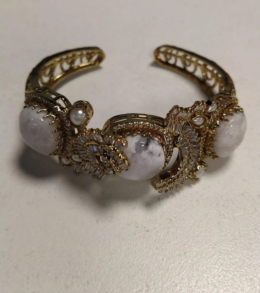 Stone Studded Brass Bangles