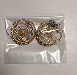 Multicolour Brass Meenakari Earrings