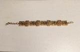 Kundan Brass Bracelet with Meenakari Floral Motifs