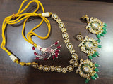 Brass Necklace Set with Traditional Motifs