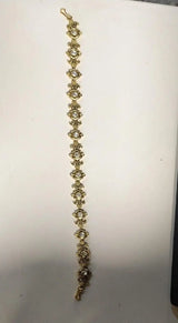 Brass Bridal Jewellery Set with Maang Tikka and Necklace