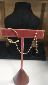 Brass Bridal Jewellery Set with Maang Tikka and Necklace