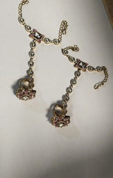 Brass Bridal Jewellery Set with Hathphool and Matha Patti