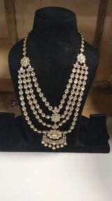 Brass Bridal Jewellery Set with Hathphool and Matha Patti