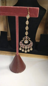 Brass Bridal Jewellery Set with Hathphool and Matha Patti