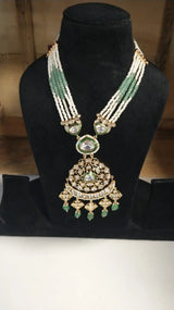 Brass Bridal Set with Hathphool, Maang Tikka and Necklace
