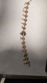 Brass Bridal Set with Hathphool, Maang Tikka and Necklace