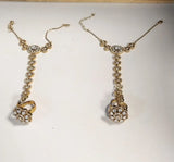 Brass Bridal Jewellery Set with Hathphool and Matha Patti