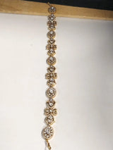 Brass Bridal Jewellery Set with Hathphool and Matha Patti