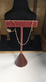 Brass Bridal Jewellery Set with Hathphool and Matha Patti
