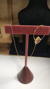 Brass Bridal Set with Hathphool, Maang Tikka and Necklace