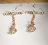 Brass Bridal Set with Hathphool, Maang Tikka and Nose Ring