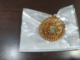 Antique Finish Brass Statement Ring