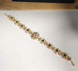 Brass Bridal Jewellery Set with Hathphool and Matha Patti