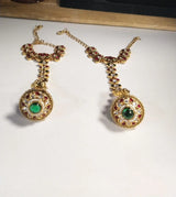Brass Bridal Set with Hathphool, Mang Tikka and Maathapatti