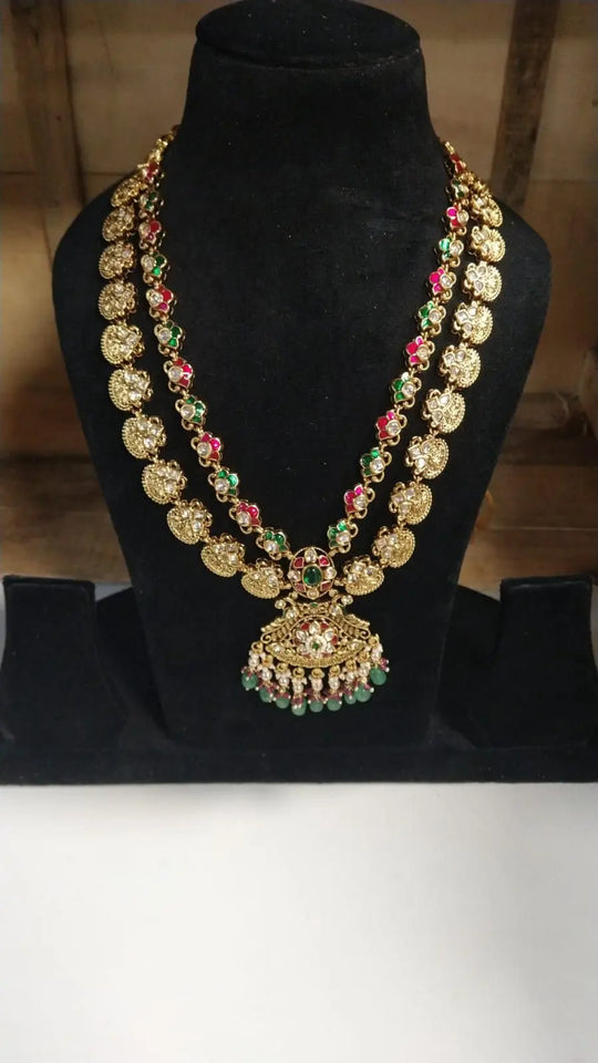 Brass Bridal Set with Hathphool, Mang Tikka and Maathapatti