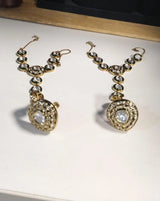 Brass Bridal Set with Haathphool, Maang Tikka and Nose Ring