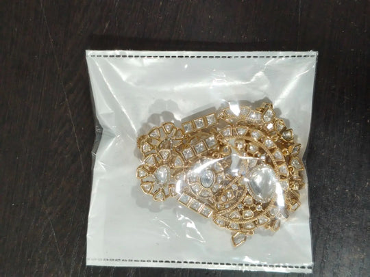 Kundan Brass Earrings with Traditional Meenakari Finish