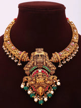 Goddess Lakshmi Temple Sterling Silver Necklace