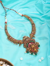 Goddess Lakshmi Temple Sterling Silver Necklace