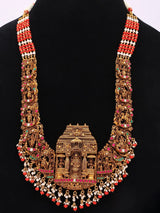 Lord Tirupati Balaji and Dashavatara Sterling Silver Necklace