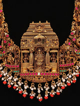 Lord Tirupati Balaji and Dashavatara Sterling Silver Necklace
