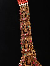 Lord Tirupati Balaji and Dashavatara Sterling Silver Necklace