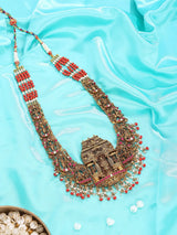 Lord Tirupati Balaji and Dashavatara Sterling Silver Necklace